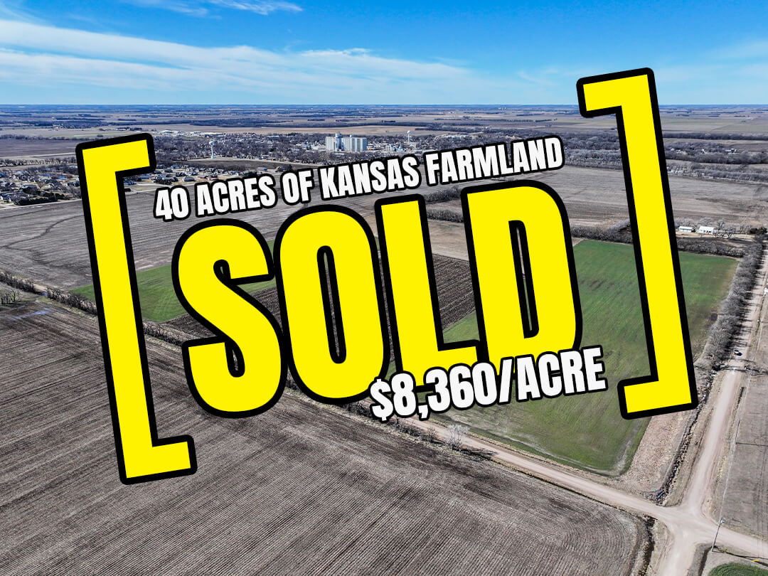 40 Acres of Harvey County Farmland Sells at Auction for $8,360 Per Acre