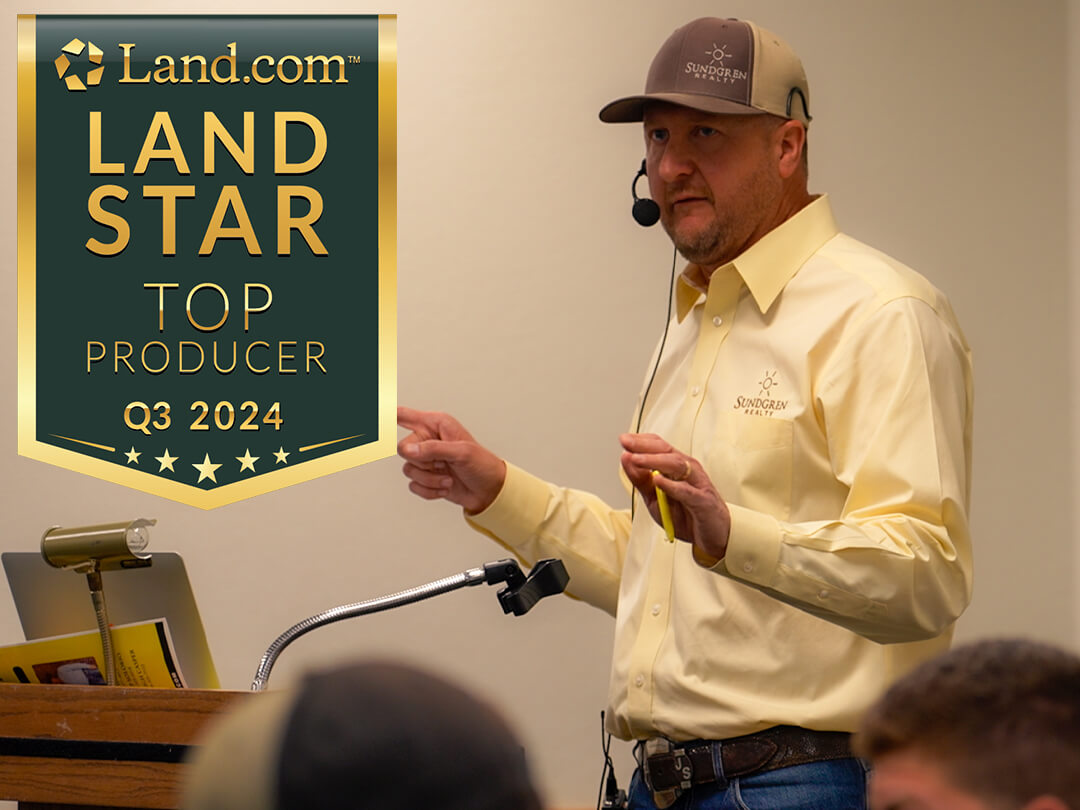 Celebrating Excellence: Jeremy Sundgren Named Land Star Award Top Producer for Q3 2024