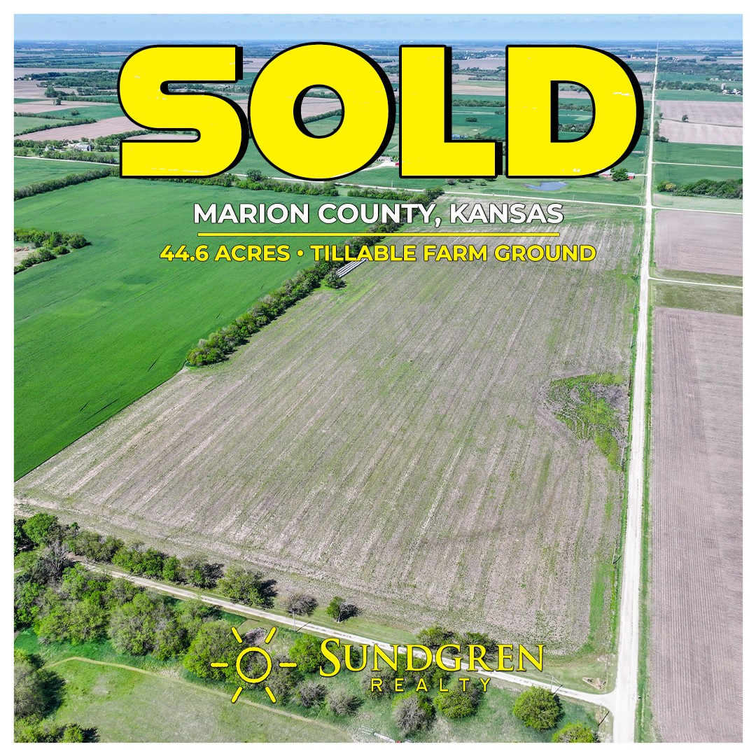 SOLD & CLOSED: Marion County Kansas Auction Brings $4,620/Acre